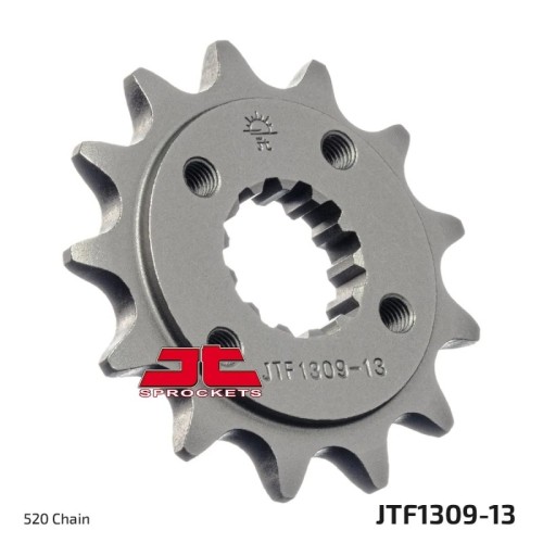 pinon de moto jt sprockets acero 13 dientes p 520 jtf1309 13