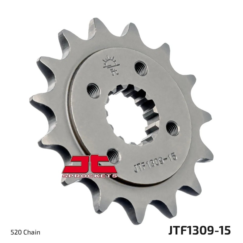 pinon de moto jt sprockets acero 15 dientes p 520 jtf1309 15