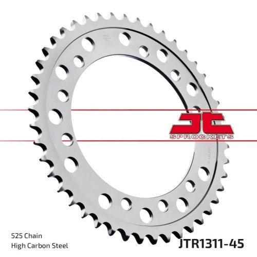 corona moto jt sprockets de acero de 45 dientes jtr1311 45