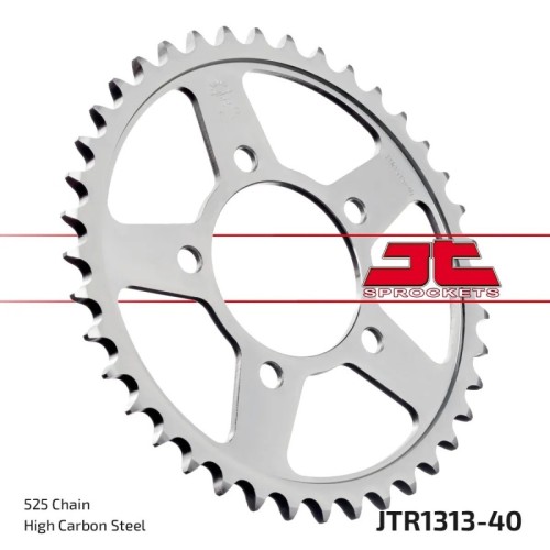 corona moto jt sprockets de acero de 40 dientes jtr1313 40