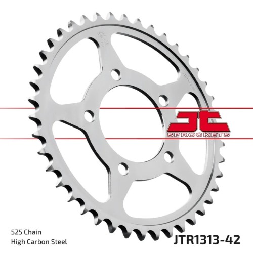 corona moto jt sprockets de acero de 42 dientes jtr1313 42