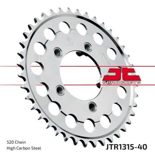 corona moto jt sprockets de acero de 40 dientes jtr1315 40