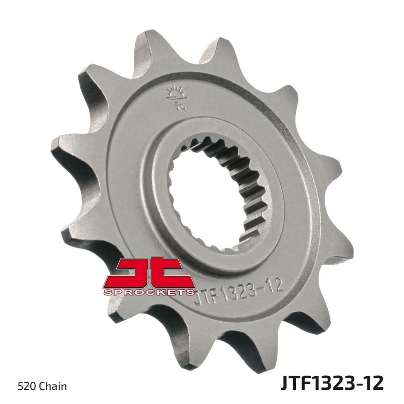 pinon de moto jt sprockets acero 12 dientes p 520 jtf1323 12