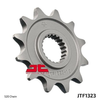 pinon de moto jt sprockets acero 14 dientes p 520 jtf1323 14