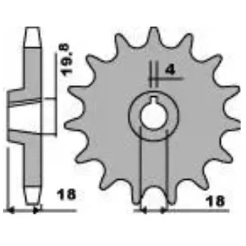 pinon moto jt sprockets acero 11 dientes jtf1324 11
