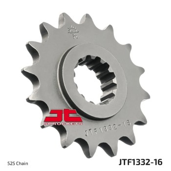 pinon de moto jt sprockets acero 16 dientes p 520 jtf1332 16