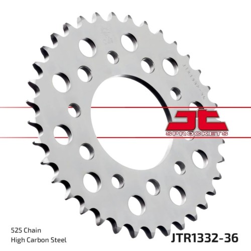 corona moto jt sprockets de acero de 36 dientes jtr1332 36