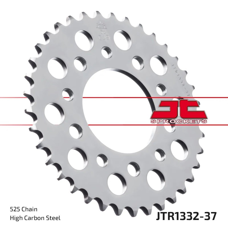 corona moto jt sprockets de acero de 37 dientes jtr1332 37