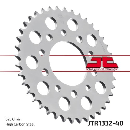 corona moto jt sprockets de acero de 40 dientes jtr1332 40