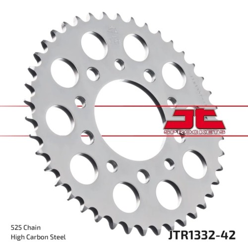 corona moto jt sprockets de acero de 42 dientes jtr1332 42