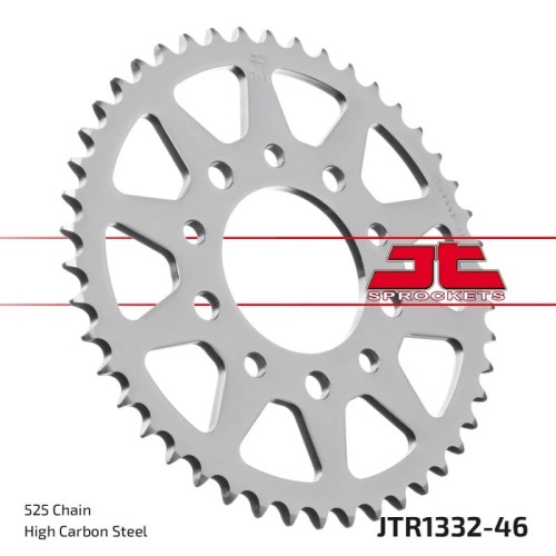 corona moto jt sprockets de acero de 46 dientes jtr1332 46