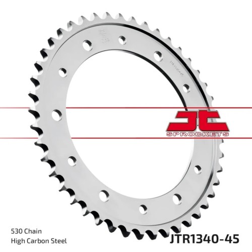 corona moto jt sprockets de acero de 45 dientes jtr1340 45