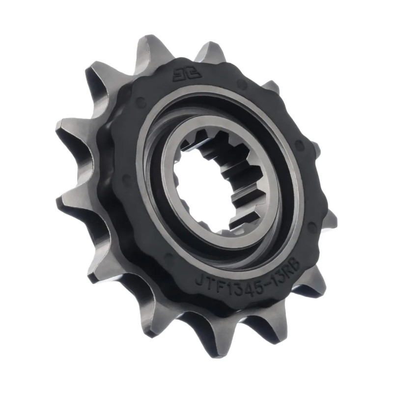 pinon de moto jt sprockets con goma 13 dientes p 520 jtf1345 13rb