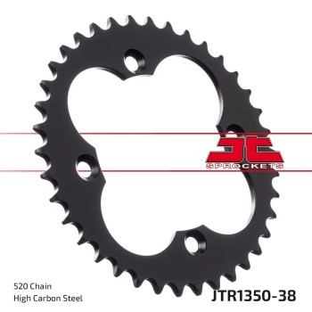 corona moto jt sprockets de acero de 38 dientes jtr1350 38