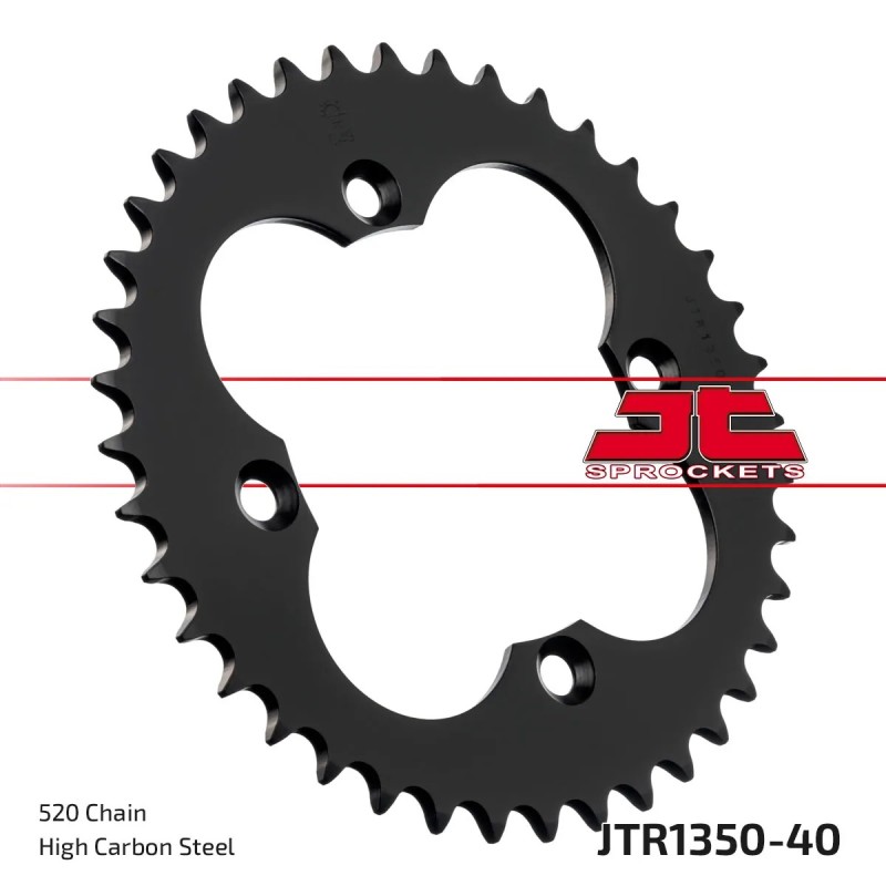 corona moto jt sprockets de acero de 40 dientes jtr1350 40