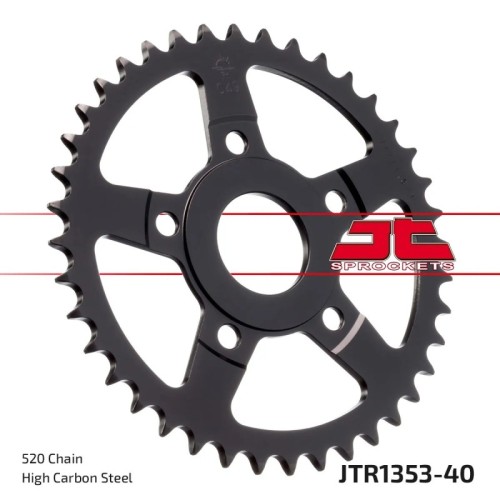 corona moto jt sprockets de acero de 40 dientes jtr1353 40