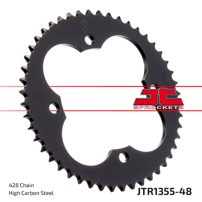 corona moto jt sprockets de acero de 48 dientes jtr1355 48