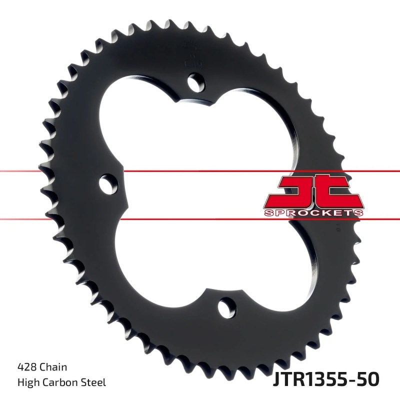 corona moto jt sprockets de acero de 50 dientes jtr1355 50