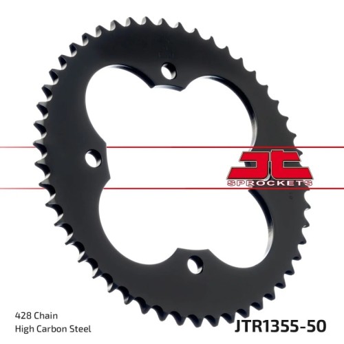 corona moto jt sprockets de acero de 50 dientes jtr1355 50