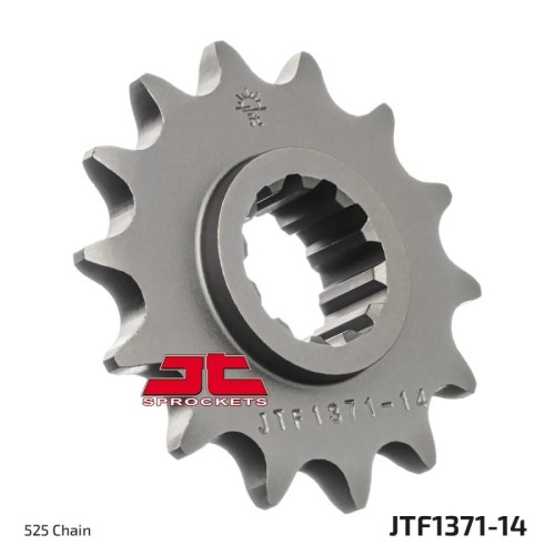 pinon de moto jt sprockets acero 14 dientes p 525 jtf1371 14