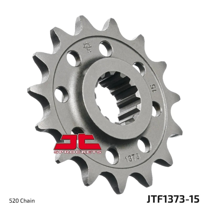 pinon de moto jt sprockets acero 15 dientes p 520 jtf1373 15
