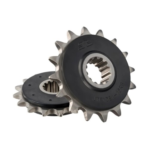 pinon de moto jt sprockets con goma 16 dientes p 520 jtf1381 16rb