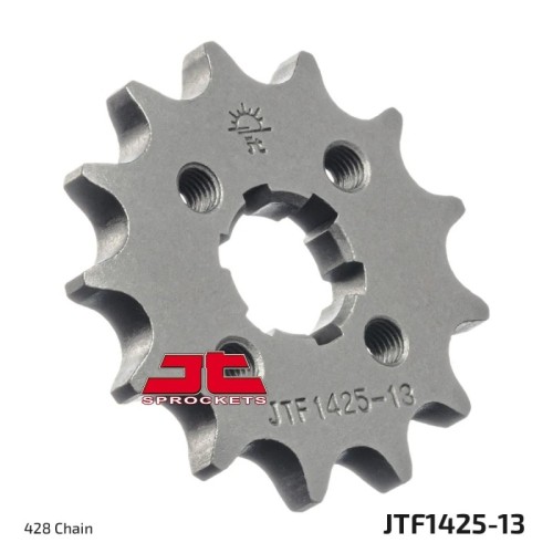 pinon de moto jt sprockets acero 13 dientes p 428 jtf1425 13