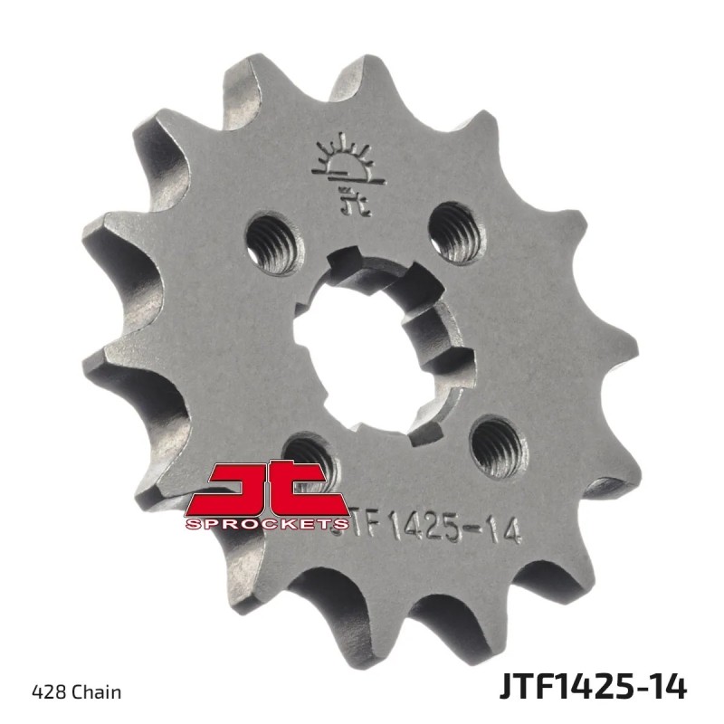 pinon de moto jt sprockets acero 14 dientes p 428 jtf1425 14