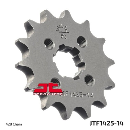 pinon de moto jt sprockets acero 14 dientes p 428 jtf1425 14