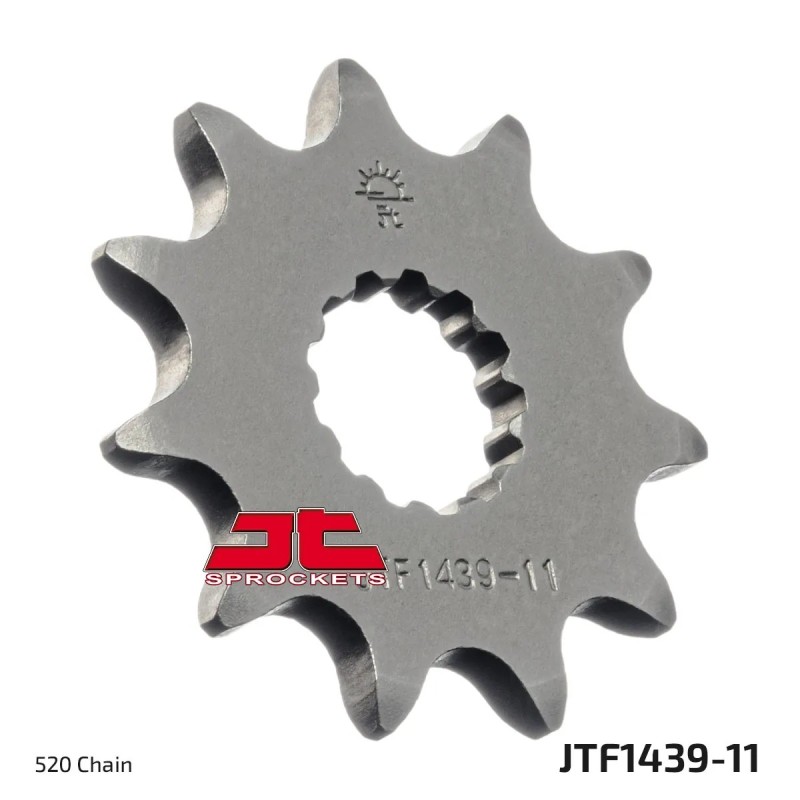 pinon de moto jt sprockets acero 11 dientes p 520 jtf1439 11