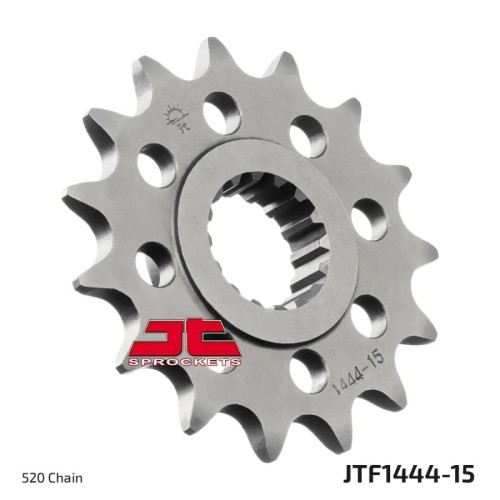pinon de moto jt sprockets acero 15 dientes p 520 jtf1444 15