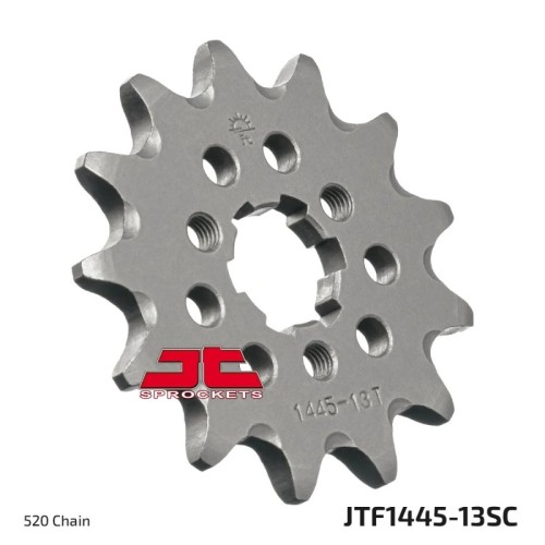 pinon de moto jt sprockets autolimpiable 13 dientes p 520 jtf1445 13sc