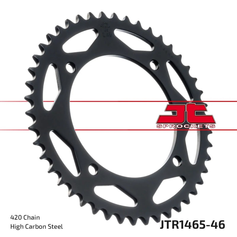 corona moto jt sprockets de acero de 46 dientes jtr1465 46