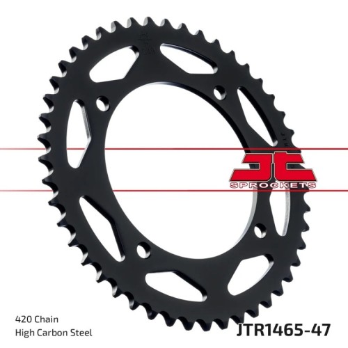 corona moto jt sprockets de acero de 47 dientes jtr1465 47