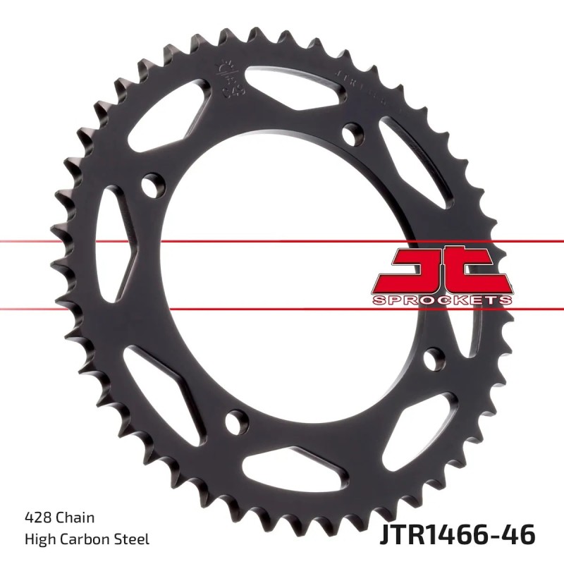 corona moto jt sprockets de acero de 46 dientes jtr1466 46