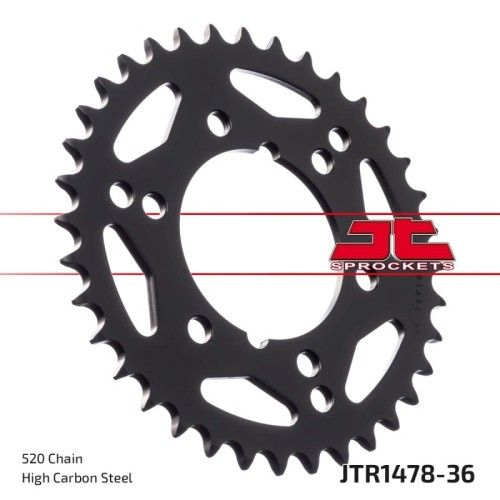corona moto jt sprockets de acero de 36 dientes jtr1478 36