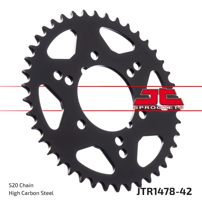 corona moto jt sprockets de acero de 42 dientes jtr1478 42