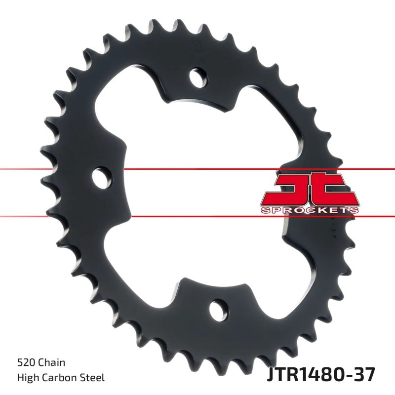 corona moto jt sprockets de acero de 37 dientes jtr1480 37