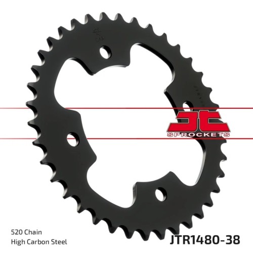 corona moto jt sprockets de acero de 38 dientes jtr1480 38