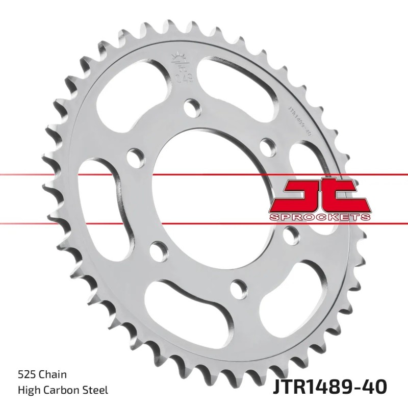 corona moto jt sprockets de acero de 40 dientes jtr1489 40