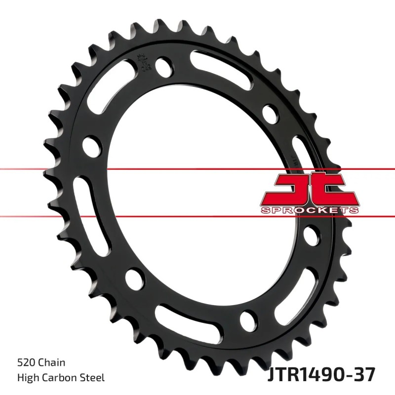corona moto jt sprockets de acero de 37 dientes jtr1490 37