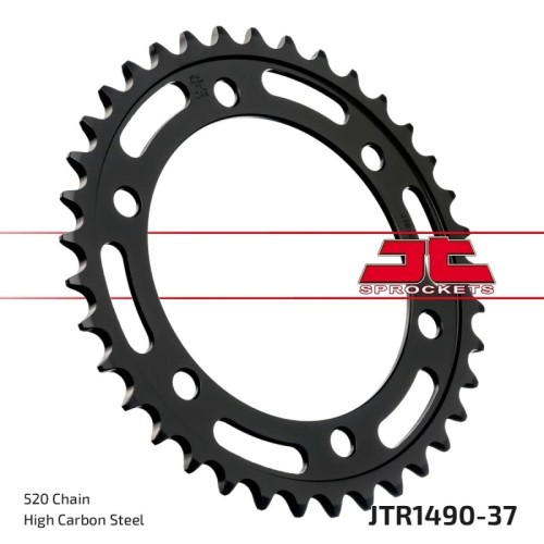 corona moto jt sprockets de acero de 37 dientes jtr1490 37