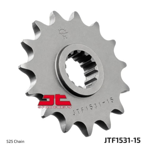 pinon de moto jt sprockets acero 15 dientes p 525 jtf1531 15