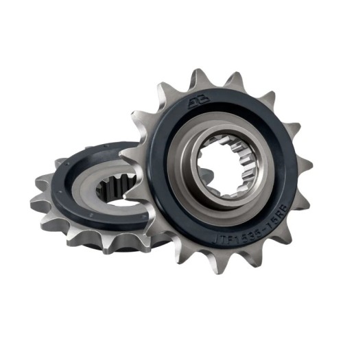 pinon de moto jt sprockets con goma 15 dientes p 525 jtf1535 15rb