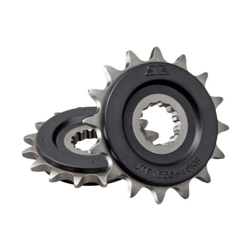 pinon de moto jt sprockets con goma 16 dientes p 520 jtf1536 16rb