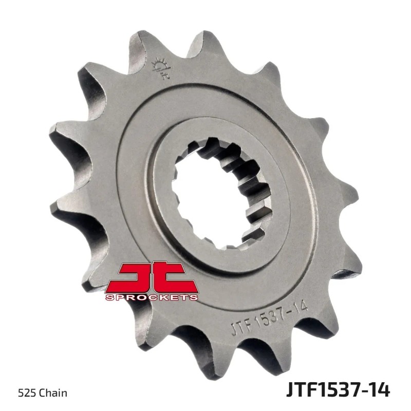 pinon de moto jt sprockets acero 14 dientes p 525 jtf1537 14