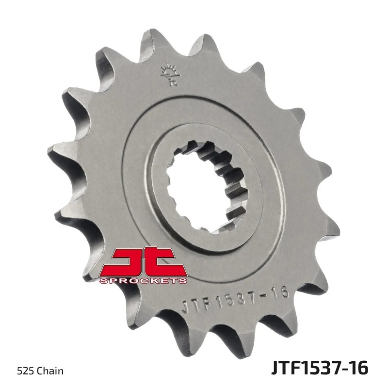pinon de moto jt sprockets acero 16 dientes p 525 jtf1537 16