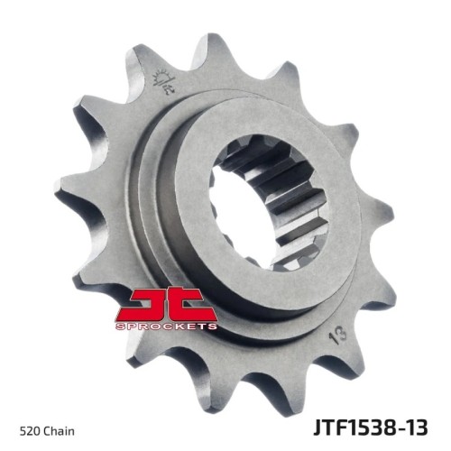 pinon de moto jt sprockets acero 13 dientes p 520 jtf1538 13