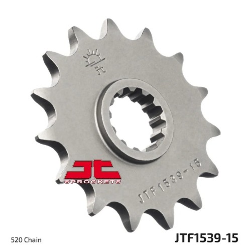 pinon de moto jt sprockets acero 15 dientes p 520 jtf1539 15