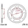 Corona moto JT Sprockets de acero de 46 dientes JTR15.46